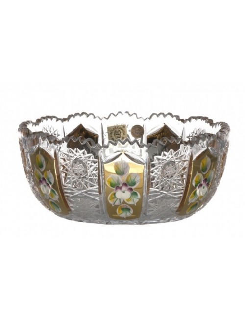 Mísa smalt Gold, barva čirý křišťál, průměr 155 mm